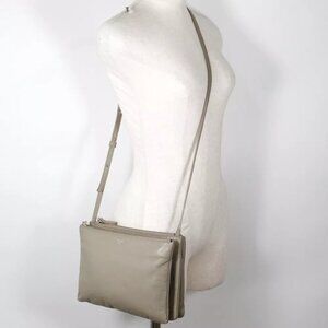 CELINE Trio Large Shoulder Bag Calfskin Women